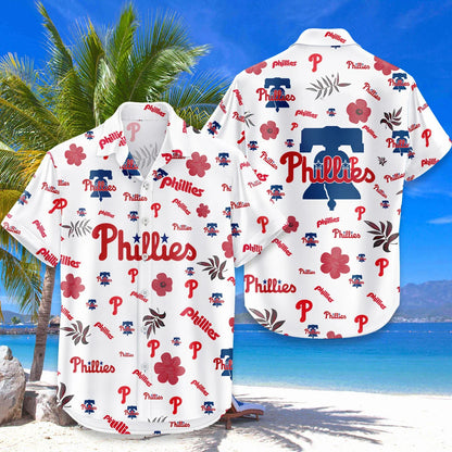 [FLASH SALE] NEW CUSTOMIZED MLB11 PPS PHILADELPHIA PHILLIES UNISEX HAWAIIAN SHIRT & SHORTS SET