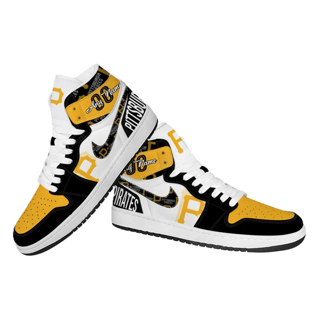 [FLASH SALE] NEW CUSTOMIZED MLB29 PB PIRATES AIR JORDAN SNEAKERS