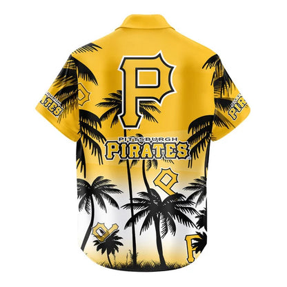 [FLASH SALE] NEW CUSTOMIZED MLB29 PHP PITTSBURGH PIRATES UNISEX HAWAIIAN SHIRT & SHORTS SET