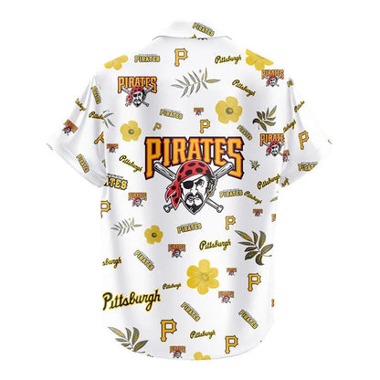 [FLASH SALE] NEW CUSTOMIZED MLB29 PHP PITTSBURGH PIRATES UNISEX HAWAIIAN SHIRT & SHORTS SET