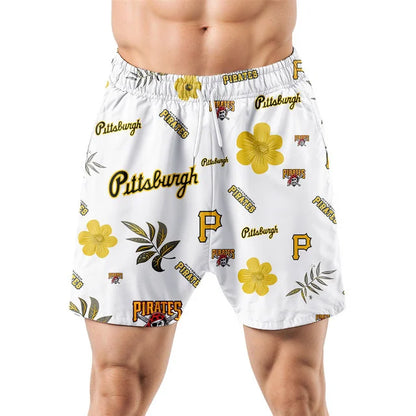 [FLASH SALE] NEW CUSTOMIZED MLB29 PHP PITTSBURGH PIRATES UNISEX HAWAIIAN SHIRT & SHORTS SET