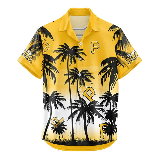 [FLASH SALE] NEW CUSTOMIZED MLB29 PHP PITTSBURGH PIRATES UNISEX HAWAIIAN SHIRT & SHORTS SET