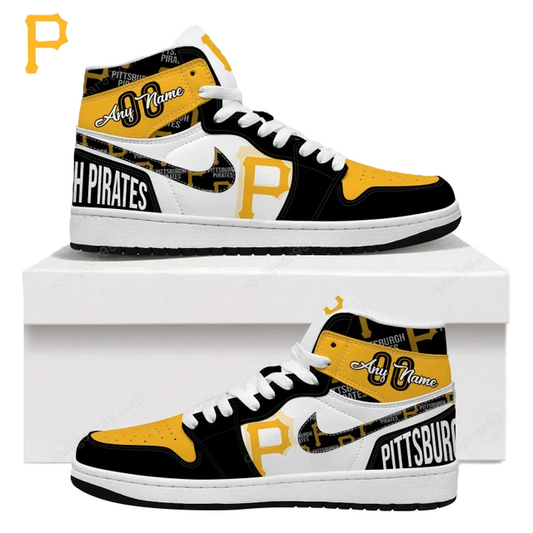 [FLASH SALE] NEW CUSTOMIZED MLB29 PB PIRATES AIR JORDAN SNEAKERS