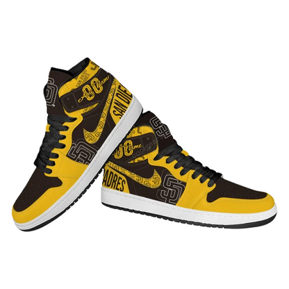 [FLASH SALE] NEW CUSTOMIZED MLB18 SD PADRES AIR JORDAN SNEAKERS