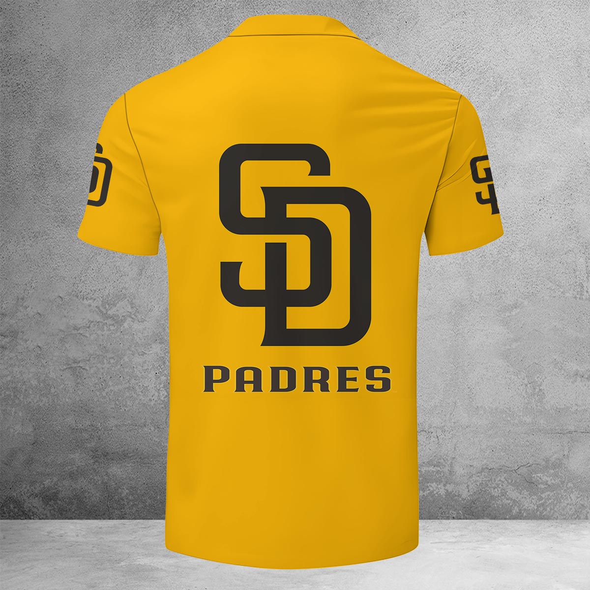 [FLASH SALE] NEW CUSTOMIZED MLB18 SDP SAN DIEGO PADRES ZIP POLO SHIRT