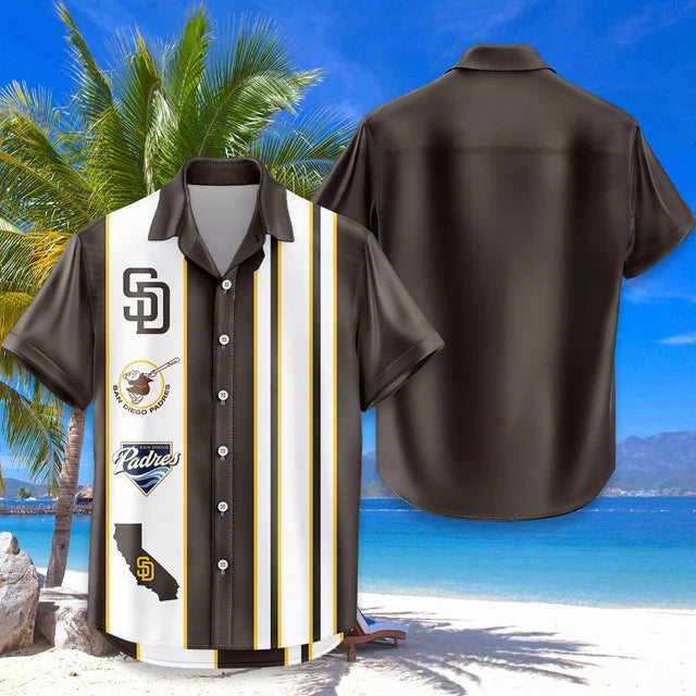 [FLASH SALE] NEW CUSTOMIZED MLB18 SDP SAN DIEGO PADRES UNISEX HAWAIIAN SHIRT