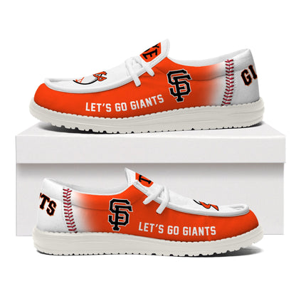 [FLASH SALE] NEW CUSTOMIZED MLB06 SF GIANTS LOAFER SHOES