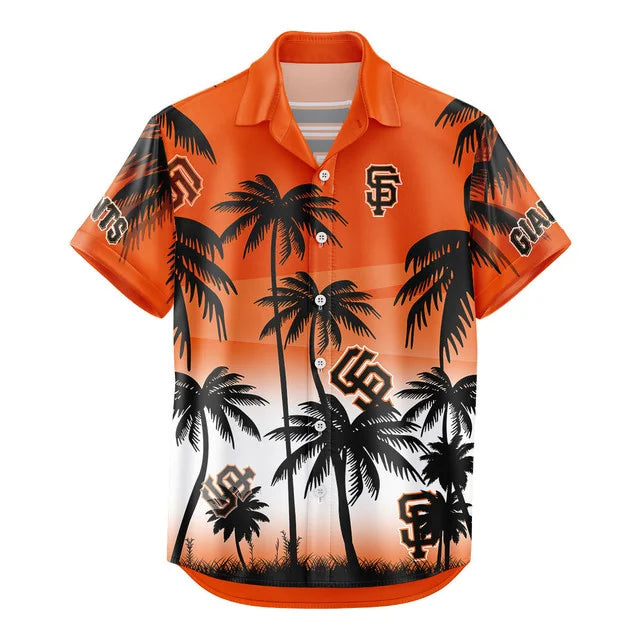 [FLASH SALE] NEW CUSTOMIZED MLB06 SFG SAN FRANCISCO GIANTS UNISEX HAWAIIAN SHIRT & SHORTS SET