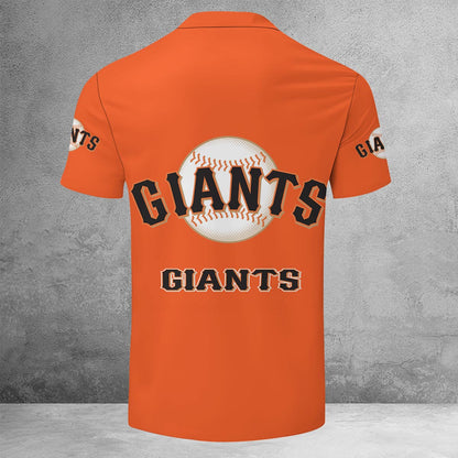 [FLASH SALE] NEW CUSTOMIZED MLB06 SFG SAN FRANCISCO GIANTS ZIP POLO SHIRT