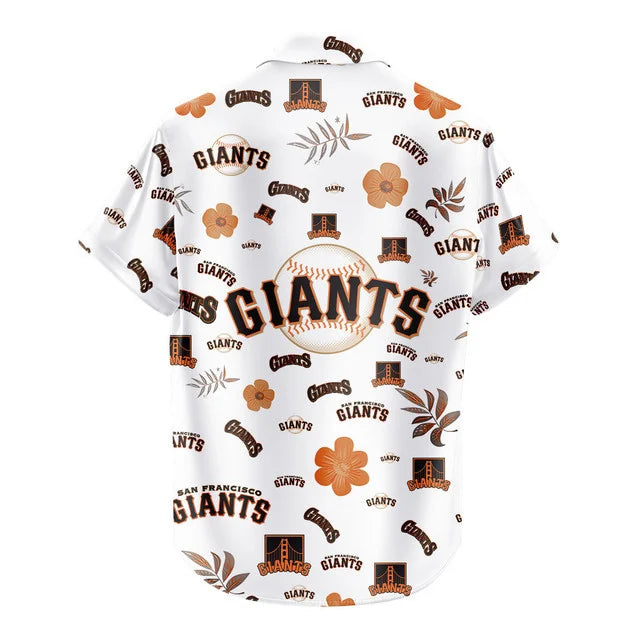 [FLASH SALE] NEW CUSTOMIZED MLB06 SFG SAN FRANCISCO GIANTS UNISEX HAWAIIAN SHIRT & SHORTS SET
