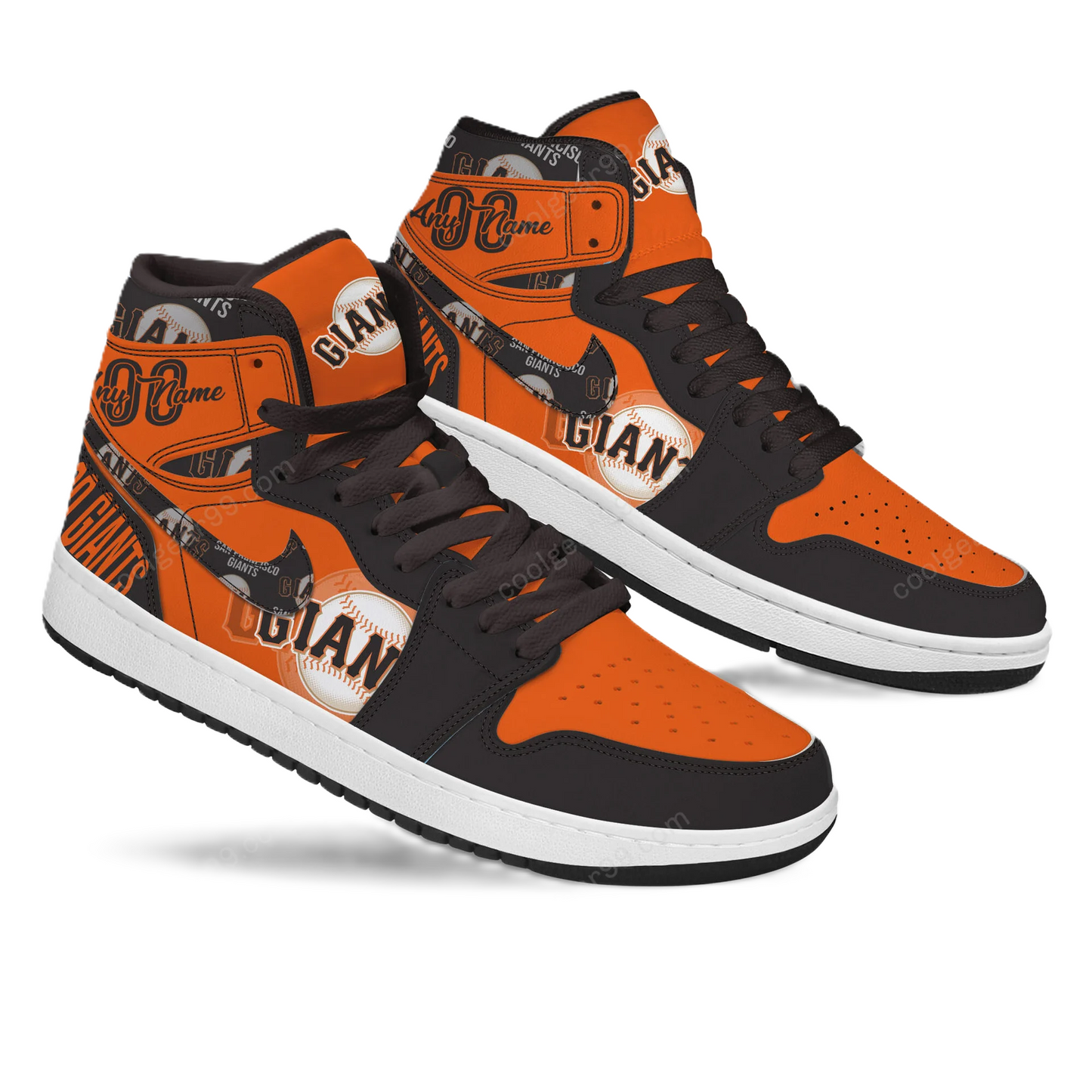 [FLASH SALE] NEW CUSTOMIZED MLB06 SF GIANTS AIR JORDAN SNEAKERS