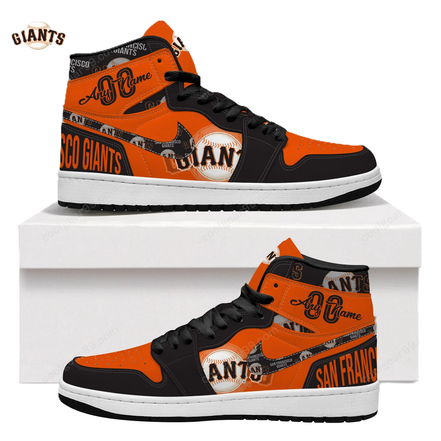 [FLASH SALE] NEW CUSTOMIZED MLB06 SF GIANTS AIR JORDAN SNEAKERS