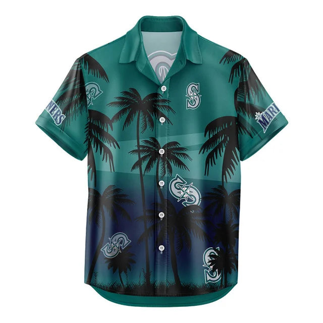 [FLASH SALE] NEW CUSTOMIZED MLB14 SMS SEATTLE MARINERS UNISEX HAWAIIAN SHIRT & SHORTS SET