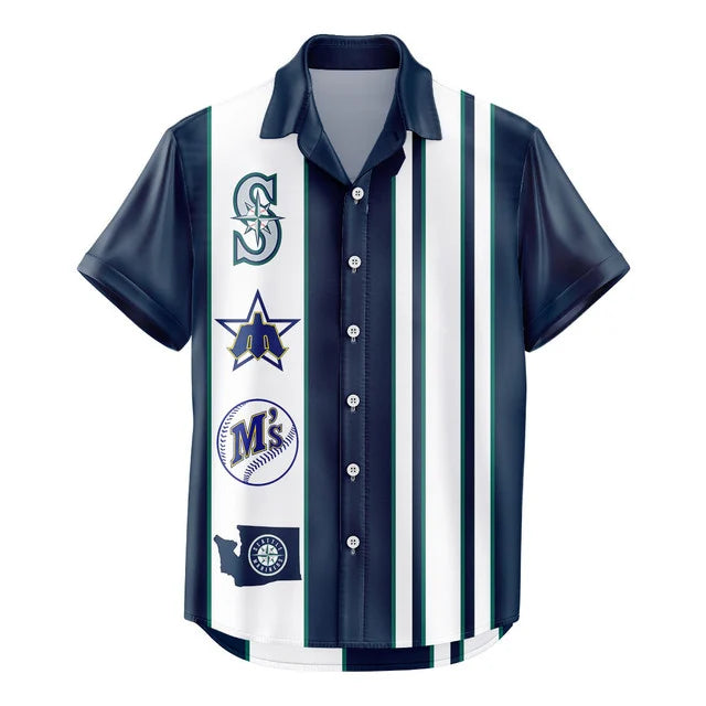 [FLASH SALE] NEW CUSTOMIZED MLB14 SMS SEATTLE MARINERS UNISEX HAWAIIAN SHIRT