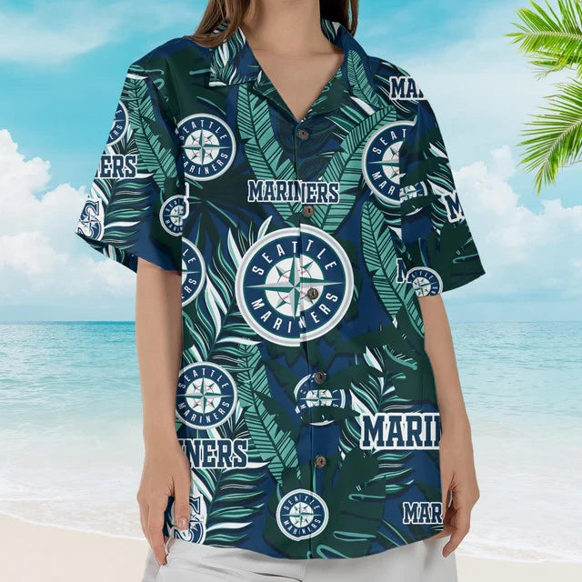 [FLASH SALE] NEW CUSTOMIZED MLB14 SMS SEATTLE MARINERS UNISEX HAWAIIAN SHIRT