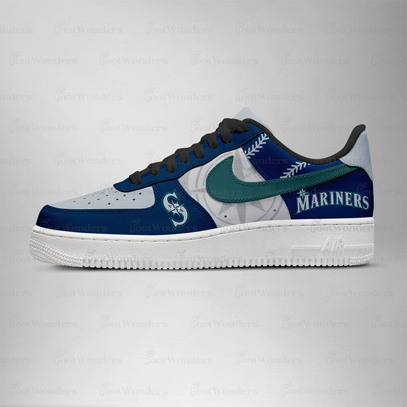 [FLASH SALE] NEW CUSTOMIZED MLB14 ST MARINERS AF1 SHOES