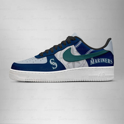 [FLASH SALE] NEW CUSTOMIZED MLB14 ST MARINERS AF1 SHOES