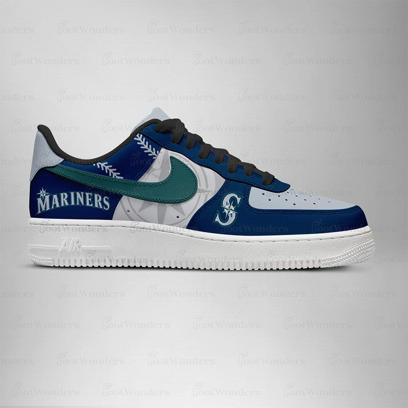[FLASH SALE] NEW CUSTOMIZED MLB14 ST MARINERS AF1 SHOES
