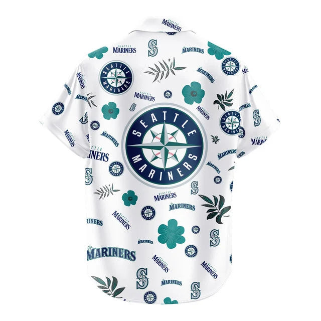 [FLASH SALE] NEW CUSTOMIZED MLB14 SMS SEATTLE MARINERS UNISEX HAWAIIAN SHIRT & SHORTS SET