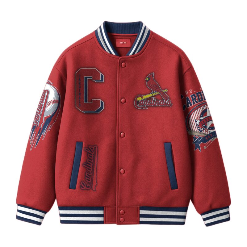 [FLASH SALE] NEW CUSTOMIZED MLB24 SL CARDINALS SATIN VARSITY & BASEBALL JACKET