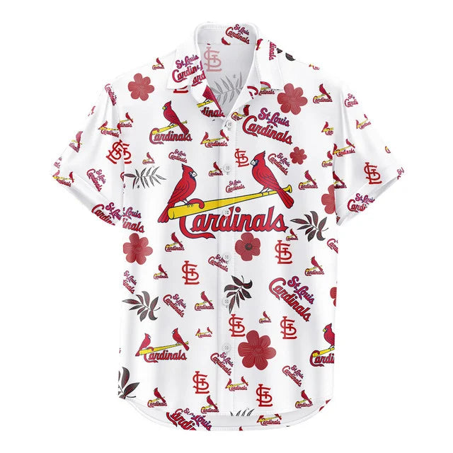 [FLASH SALE] NEW CUSTOMIZED MLB24 SLC ST. LOUIS CARDINALS UNISEX HAWAIIAN SHIRT & SHORTS SET