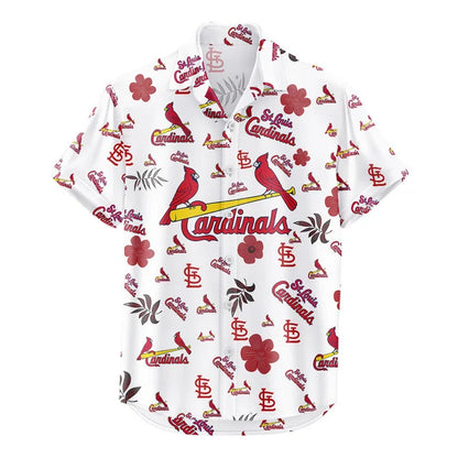 [FLASH SALE] NEW CUSTOMIZED MLB24 SLC ST. LOUIS CARDINALS UNISEX HAWAIIAN SHIRT & SHORTS SET