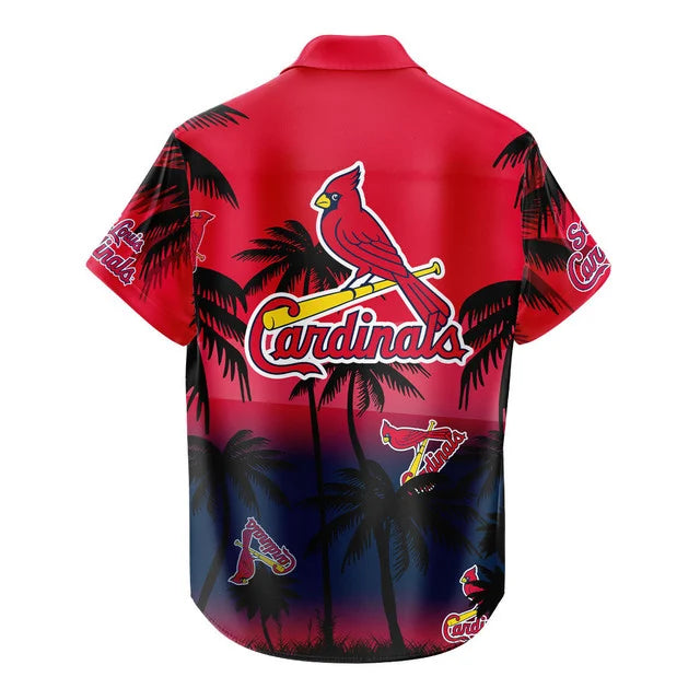 [FLASH SALE] NEW CUSTOMIZED MLB24 SLC ST. LOUIS CARDINALS UNISEX HAWAIIAN SHIRT & SHORTS SET