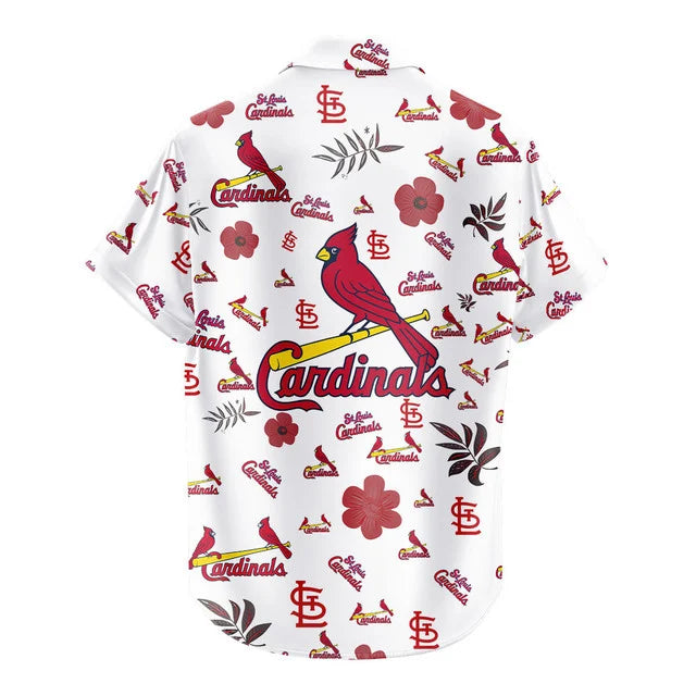 [FLASH SALE] NEW CUSTOMIZED MLB24 SLC ST. LOUIS CARDINALS UNISEX HAWAIIAN SHIRT & SHORTS SET