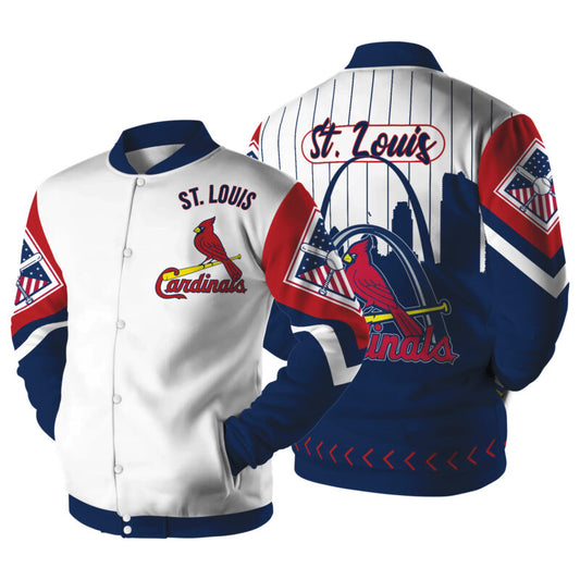 [FLASH SALE] NEW CUSTOMIZED MLB24 SL CARDINALS SATIN VARSITY & BASEBALL JACKET