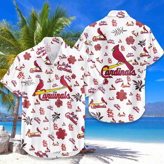[FLASH SALE] NEW CUSTOMIZED MLB24 SLC ST. LOUIS CARDINALS UNISEX HAWAIIAN SHIRT & SHORTS SET
