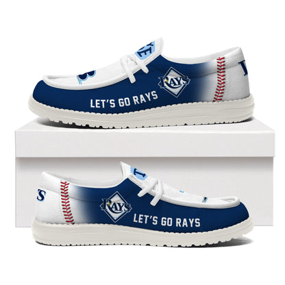 [FLASH SALE] NEW CUSTOMIZED MLB21 TB RAYS LOAFER SHOES