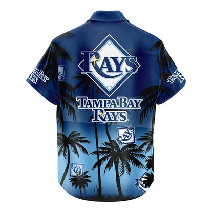 [FLASH SALE] NEW CUSTOMIZED MLB21 TBR TAMPA BAY RAYS UNISEX HAWAIIAN SHIRT & SHORTS SET