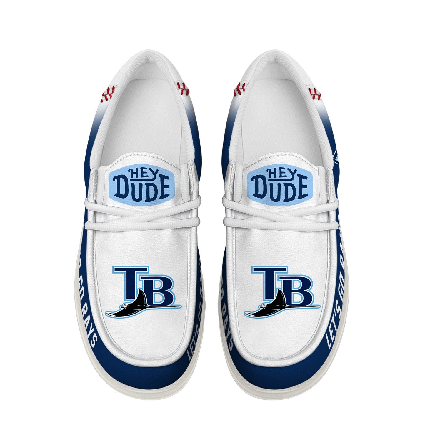 [FLASH SALE] NEW CUSTOMIZED MLB21 TB RAYS LOAFER SHOES