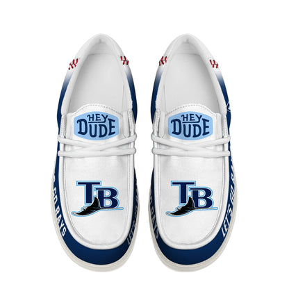 [FLASH SALE] NEW CUSTOMIZED MLB21 TB RAYS LOAFER SHOES