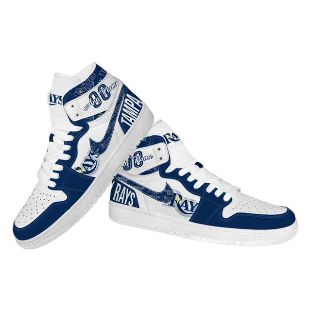 [FLASH SALE] NEW CUSTOMIZED MLB21 TB RAYS AIR JORDAN SNEAKERS