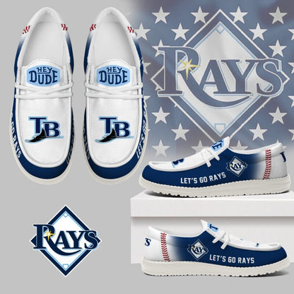 [FLASH SALE] NEW CUSTOMIZED MLB21 TB RAYS LOAFER SHOES