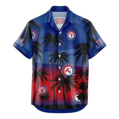 [FLASH SALE] NEW CUSTOMIZED MLB08 TRS TEXAS RANGERS UNISEX HAWAIIAN SHIRT & SHORTS SET