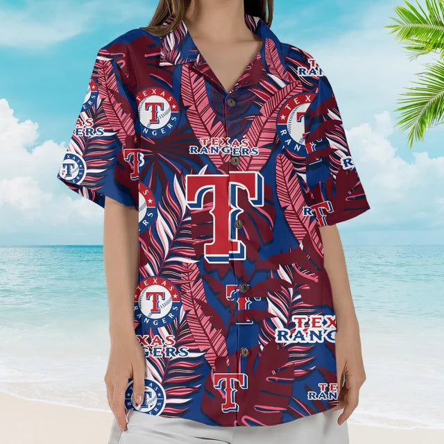 [FLASH SALE] NEW CUSTOMIZED MLB08 TRS TEXAS RANGERS UNISEX HAWAIIAN SHIRT