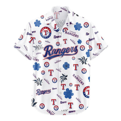 [FLASH SALE] NEW CUSTOMIZED MLB08 TRS TEXAS RANGERS UNISEX HAWAIIAN SHIRT & SHORTS SET