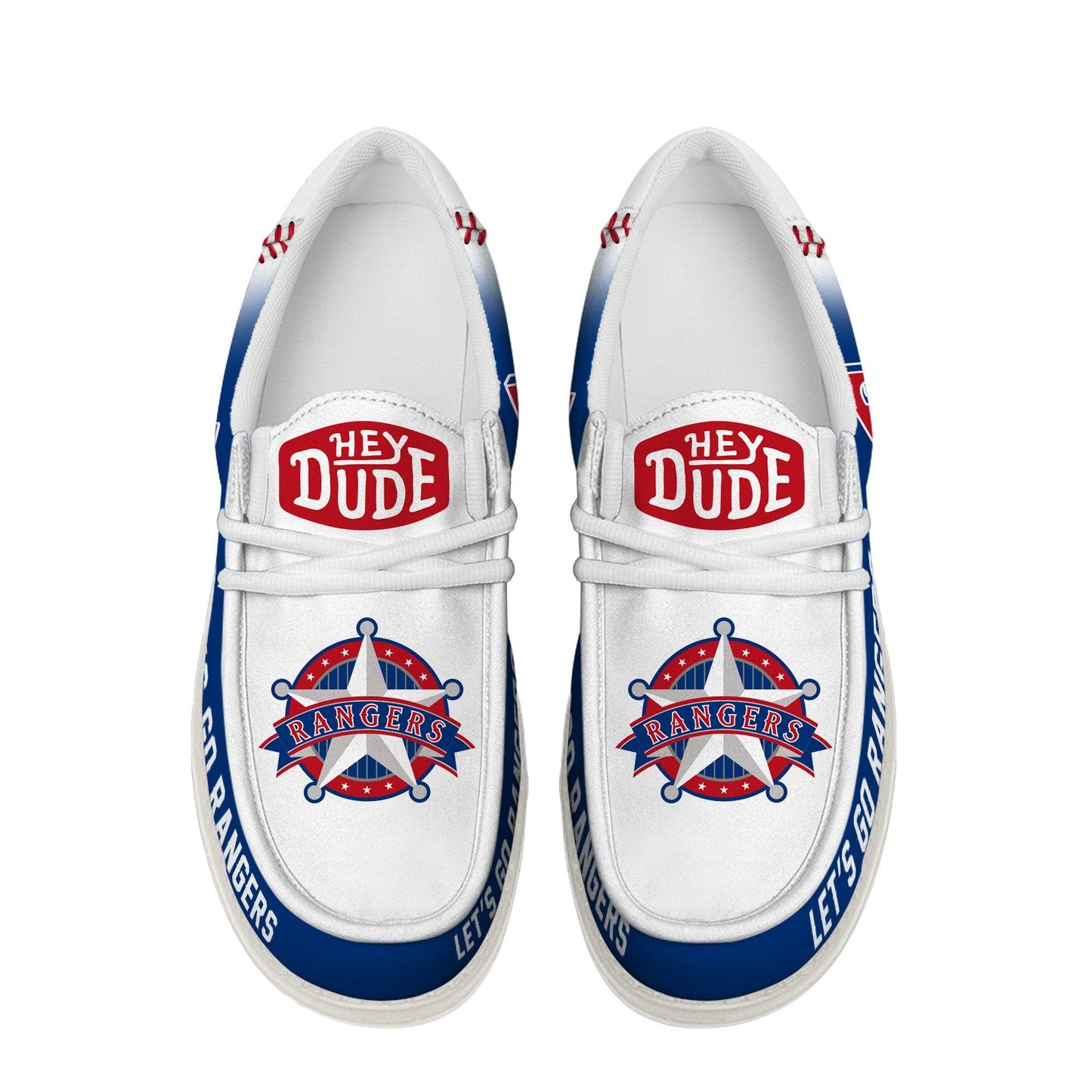 [FLASH SALE] NEW CUSTOMIZED MLB08 TX RANGERS LOAFER SHOES