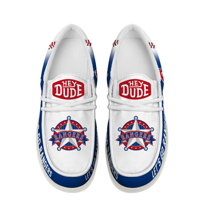 [FLASH SALE] NEW CUSTOMIZED MLB08 TX RANGERS LOAFER SHOES