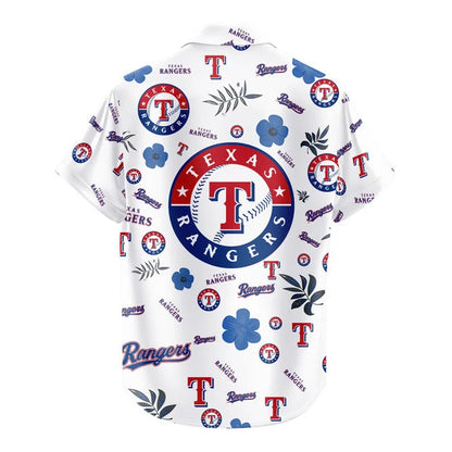 [FLASH SALE] NEW CUSTOMIZED MLB08 TRS TEXAS RANGERS UNISEX HAWAIIAN SHIRT & SHORTS SET