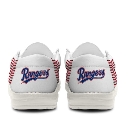 [FLASH SALE] NEW CUSTOMIZED MLB08 TX RANGERS LOAFER SHOES