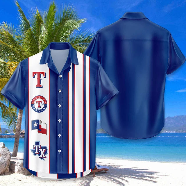 [FLASH SALE] NEW CUSTOMIZED MLB08 TRS TEXAS RANGERS UNISEX HAWAIIAN SHIRT