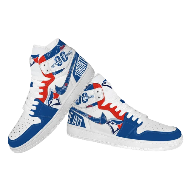 [FLASH SALE] NEW CUSTOMIZED MLB12 TR BLUE JAYS AIR JORDAN SNEAKERS
