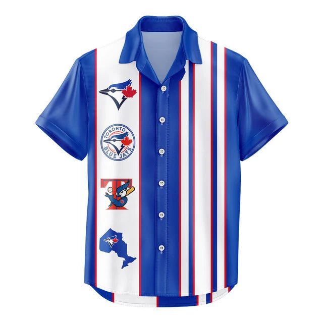 [FLASH SALE] NEW CUSTOMIZED MLB12 TBJ TORONTO BLUE JAYS UNISEX HAWAIIAN SHIRT