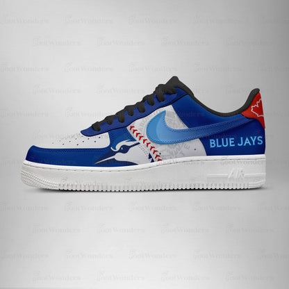 [FLASH SALE] NEW CUSTOMIZED MLB12 TR BLUE JAYS AF1 SHOES