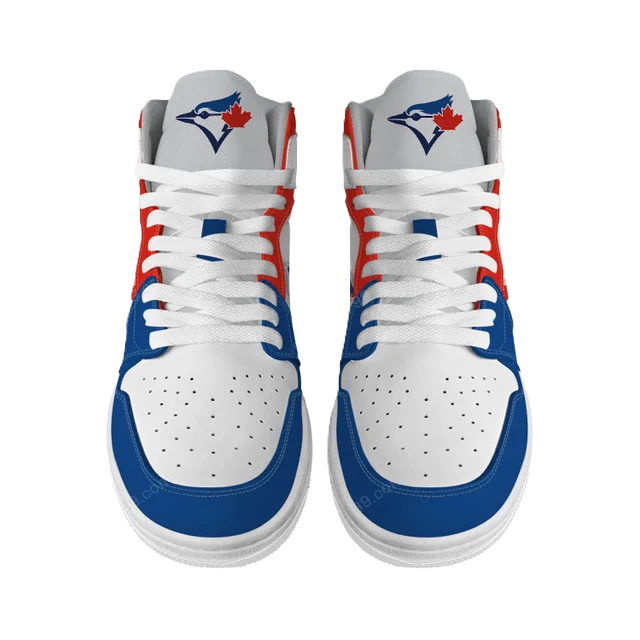 [FLASH SALE] NEW CUSTOMIZED MLB12 TR BLUE JAYS AIR JORDAN SNEAKERS