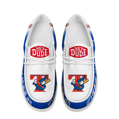 [FLASH SALE] NEW CUSTOMIZED MLB12 TR BLUE JAYS LOAFER SHOES