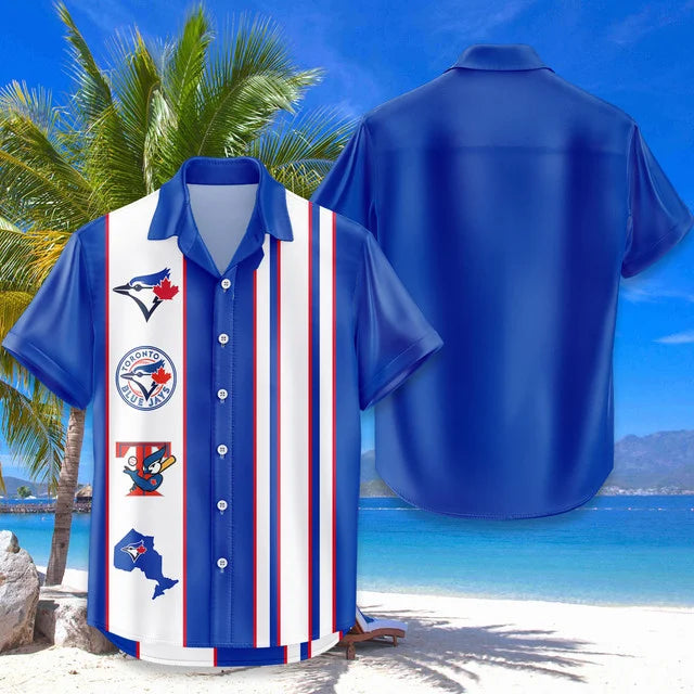 [FLASH SALE] NEW CUSTOMIZED MLB12 TBJ TORONTO BLUE JAYS UNISEX HAWAIIAN SHIRT